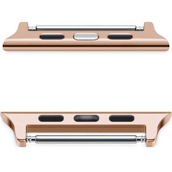 Zapięcie ze stali nierdzewnej do zegarka Apple Watch 1/2/3/4/5/6/7/SE 42/44/45mm, Rose Gold