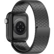 Ατσάλινο βραχιόλι για Apple Watch 1/2/3/4/5/6/7/8/SE/ULTRA 42/44/45/49 MM - Μαύρο