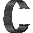 Ατσάλινο βραχιόλι για Apple Watch 1/2/3/4/5/6/7/8/SE/ULTRA 42/44/45/49 MM - Μαύρο