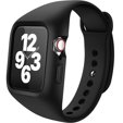 Ζώνη + θήκη Suritch για Apple Watch 4/5/6/7/8/SE 44/45mm, μαύρη