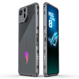 Θήκη για ASUS ROG Phone 8 Pro, Armor Bumper, με κάλυμμα φακού, γκρι / ασημί