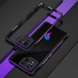 Θήκη για ASUS ROG Phone 8 Pro, Armor Bumper, με κάλυμμα φακού, μαύρο / μοβ