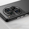 Θήκη για OnePlus 12 5G, Fusion Twill Stripe, διαφανής / μαύρη