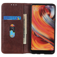 Θήκη για OnePlus 12 5G, Wallet Litchi Leather, καφέ