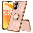 Θήκη για Realme C55, Electro Ring, ροζ rose gold