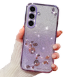 Θήκη για Samsung Galaxy A05s 4G, Glitter Flower, μωβ