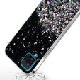 Θήκη για Samsung Galaxy A12 / M12 / A12 2021, Glittery, μαύρη