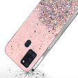 Θήκη για Samsung Galaxy A21S, Glittery, ροζ