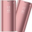 Θήκη για Samsung Galaxy A51 5G, Clear View, ροζ rose gold