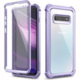 Θήκη για Samsung Galaxy S10 Plus, Dexnor Full Body Rugged, διαφανής / βιολετί