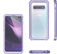 Θήκη για Samsung Galaxy S10 Plus, Dexnor Full Body Rugged, διαφανής / βιολετί