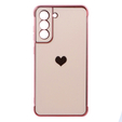 Θήκη για Samsung Galaxy S21 FE, Electro heart, ροζ rose gold