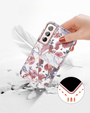 Θήκη για Samsung Galaxy S22, Suritch Full Body Marble, ροζ