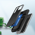 Θήκη για Samsung Galaxy S23, Sliding Card Holder, μαύρη