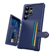 Θήκη για Samsung Galaxy S24 Ultra Card Holder Kickstand, Card Holder Kickstand, μπλε