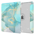 Θήκη για iPad 10.2 2019/2020/2021, Smartcase Hybrid, με χώρο για γραφίδα, Marble μπλε