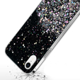 Θήκη για iPhone XR, Glittery, μαύρη