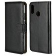 Θήκη με πτερύγιο για Huawei P20 Lite, Split Leather Wallet, μαύρη