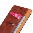 Θήκη με πτερύγιο για Huawei P30 Pro, Split Leather Wallet, καφέ