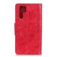 Θήκη με πτερύγιο για Huawei P30 Pro, Split Leather Wallet, κόκκινη