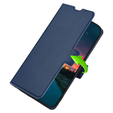 Θήκη με πτερύγιο για Motorola Moto G22, Magnetic Clasp, σκούρο μπλε