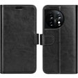 Θήκη με πτερύγιο για OnePlus 11 5G, Wallet Case, μαύρη