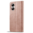 Θήκη με πτερύγιο για Oppo A17, LC.IMEEKE, ροζ rose gold