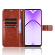 Θήκη με πτερύγιο για Oppo A40, Crazy Horse Wallet, καφέ