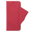 Θήκη με πτερύγιο για Oppo A58 4G, Card Slot, κόκκινη