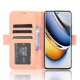 Θήκη με πτερύγιο για Realme 11 Pro 5G / Pro+ 5G, Card Slot, ροζ