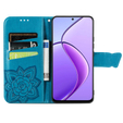 Θήκη με πτερύγιο για Realme 12, Butterfly, μπλε