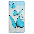 Θήκη με πτερύγιο για Samsung Galaxy A05s, Wallet, Butterflies, μπλε
