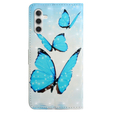 Θήκη με πτερύγιο για Samsung Galaxy A05s, Wallet, Butterflies, μπλε