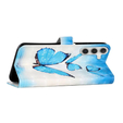 Θήκη με πτερύγιο για Samsung Galaxy A05s, Wallet, Butterflies, μπλε