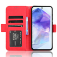 Θήκη με πτερύγιο για Samsung Galaxy A35 5G, Card Slot, κόκκινη