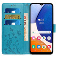 Θήκη με πτερύγιο για Samsung Galaxy A55 5G, Wallet, Butterfly, μωβ