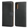 Θήκη με πτερύγιο για Sony Xperia 10 II, Case Genuine Leather, μαύρη