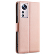 Θήκη με πτερύγιο για Xiaomi 12 Pro, Wallet, ροζ rose gold