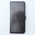 Θήκη με πτερύγιο για Xiaomi 13T / 13T Pro, Crazy Horse Wallet, μαύρη