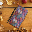 Θήκη με πτερύγιο για Xiaomi Redmi 13C / Poco C65, Wallet, Kaleidoscope, πολύχρωμη