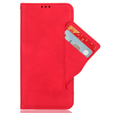 Θήκη με πτερύγιο για Xiaomi Redmi 14C, Card Slot, κόκκινη