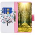 Θήκη με πτερύγιο για Xiaomi Redmi Note 12 4G, Wallet, colorful tree , λευκή