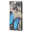 Θήκη με πτερύγιο για Xiaomi Redmi Note 12S, Wallet Butterfly, μπλε