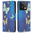 Θήκη με πτερύγιο για Xiaomi Redmi Note 13 5G, Wallet, Butterflies μπλε