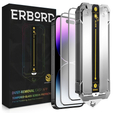 Μετριασμένο γυαλί για iPhone 15 Pro Max, Πλήρες προστατευτικό οθόνης ERBORD Easy App