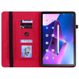 θήκη για το Lenovo Tab M10 10.1 Gen 3, Wallet Pen Slot, κόκκινη