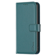 θήκη με πτερύγιο για Xiaomi Redmi Note 13 Pro 5G, BINFEN Wallet, πράσινη