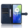 θήκη πτερύγιο για Motorola Moto G24 / G24 Power / G04, Wallet Rhombus, μπλε