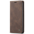 θήκη CASEME για Samsung Galaxy A53 5G, Leather Wallet Case, καφές