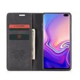 θήκη CASEME για Samsung Galaxy S10 Plus, Leather Wallet Case, μαύρη